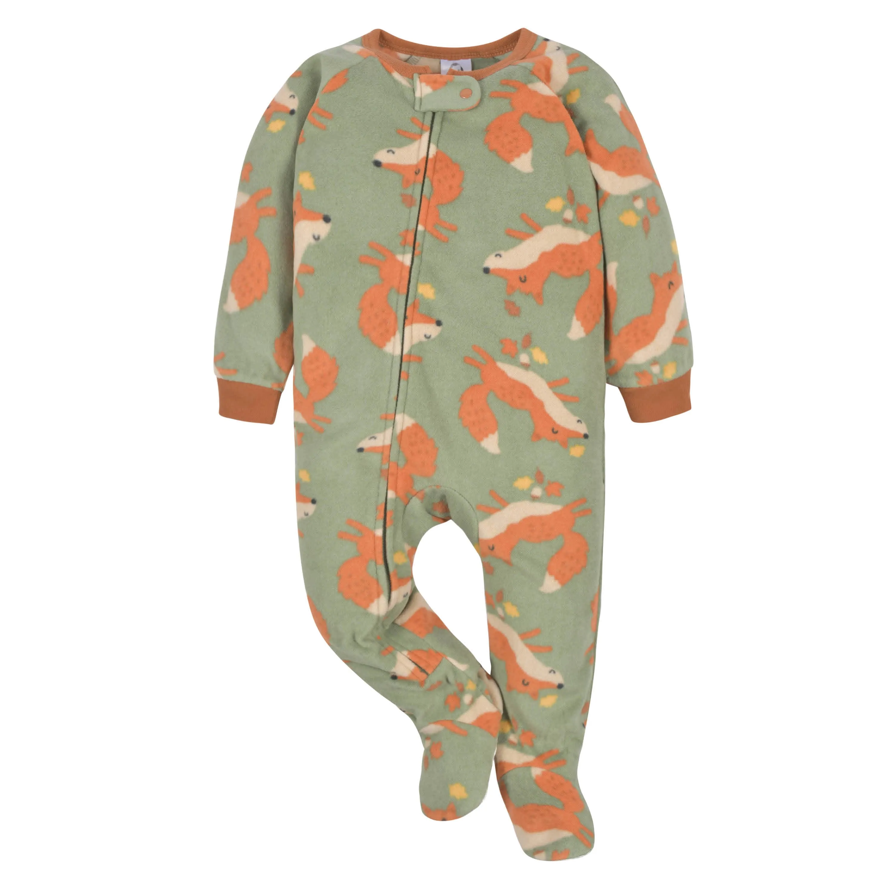 2-Pack Baby & Toddler Boys Green Fox Fleece Pajamas