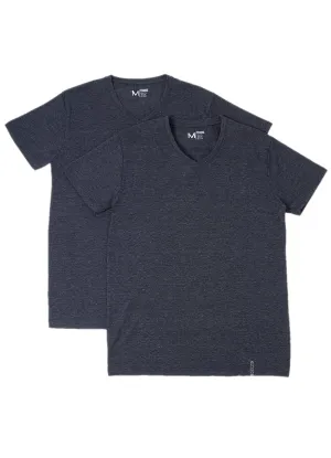 2-Pack Heathered V-Neck Undershirts