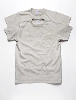 2-Pack Short Sleeve Pocket Tee in Oatmeal