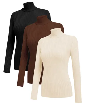 3 Pack Turtleneck Ribbed Thermal (US Only)