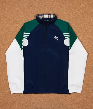 Adidas Lightweight Track Jacket - Night Indigo / Collegiate Green / White