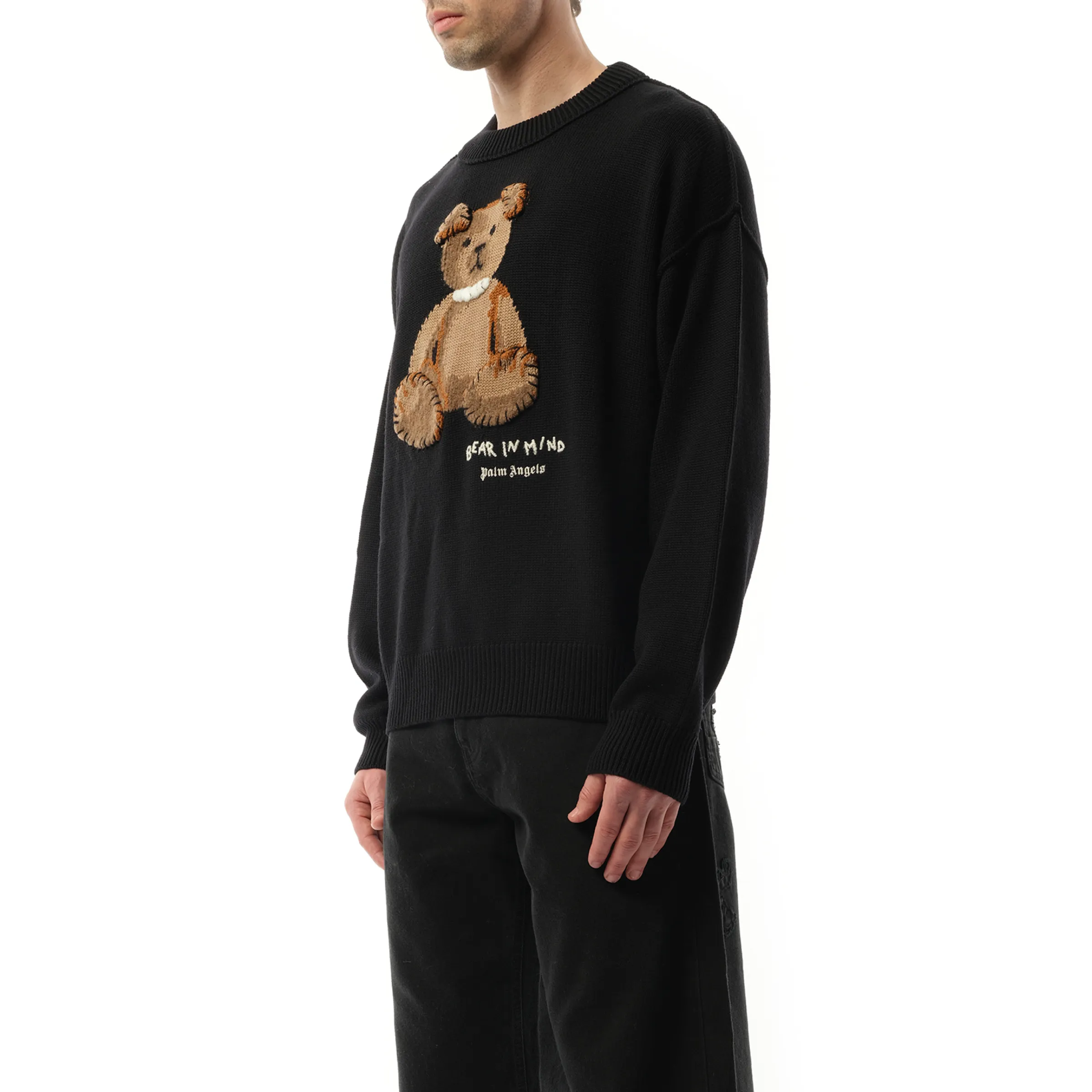 Bear in Mind Sweater in Black/Brown