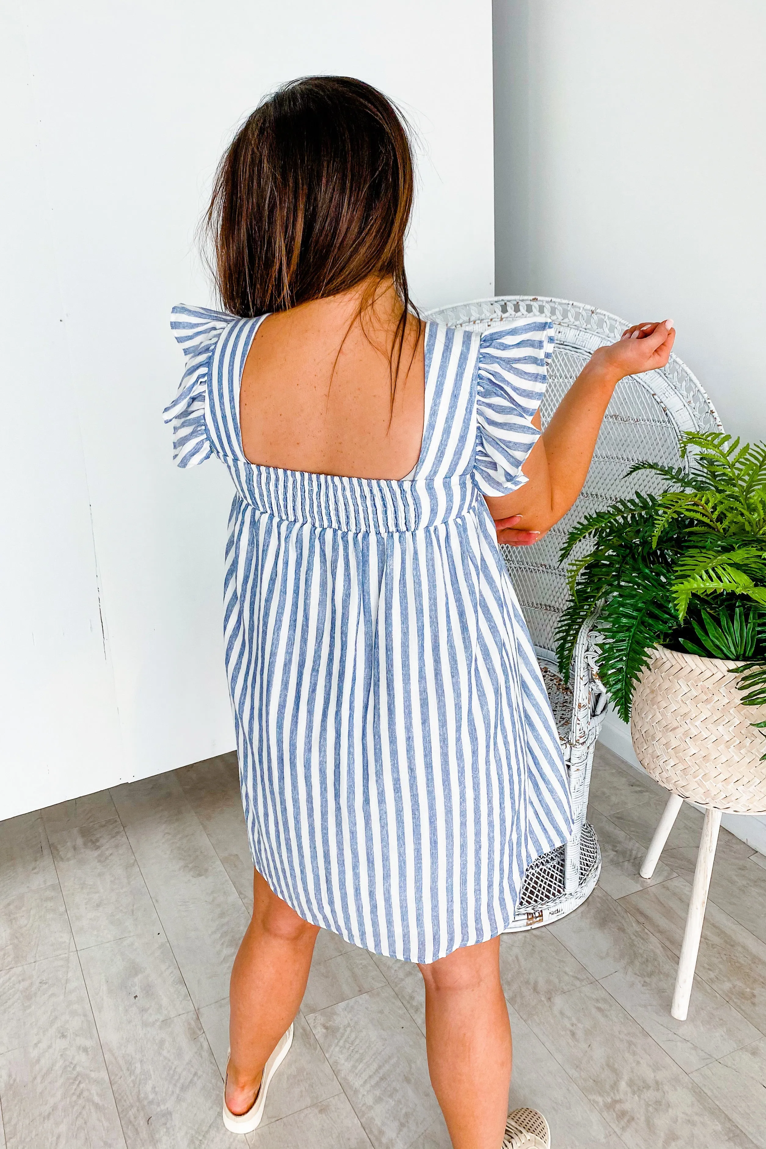 Betsy Striped Button Up Dress