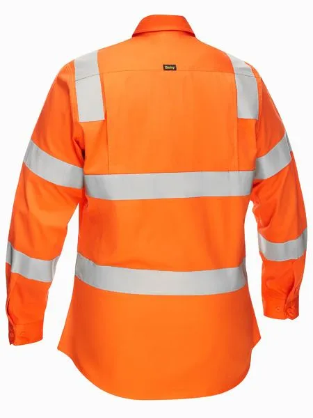 Bisley Women's Taped Biomotion Cool Lightweight Hi Vis Shirt (BL6016T)