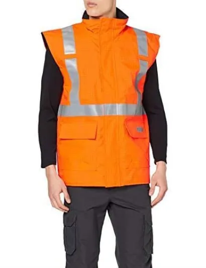 Bizflame Anti Static Hi Viz Flame retardant Bodywarmer Gilet FRAS- S776