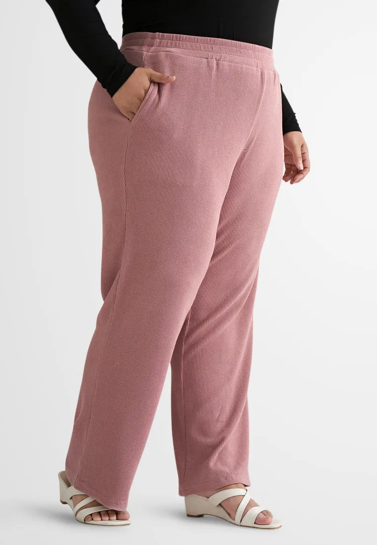 Chrissy Relax Ribbed Pants