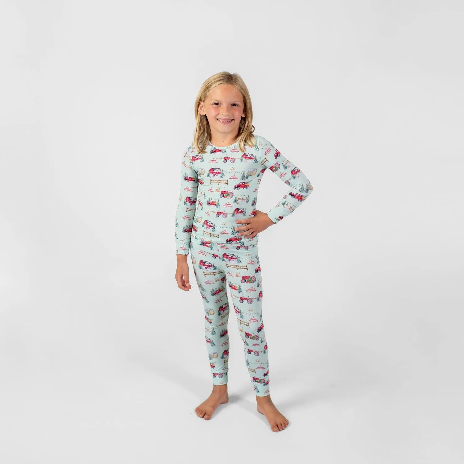 Christmas on the Farm Toddler/Youth Bamboo Pajamas