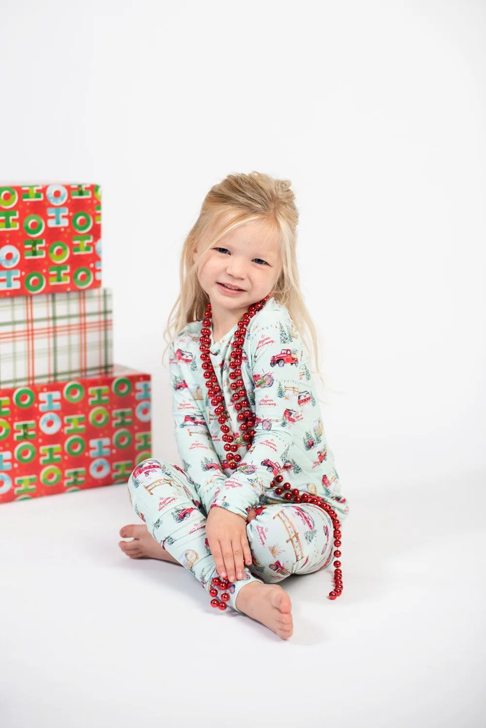 Christmas on the Farm Toddler/Youth Bamboo Pajamas