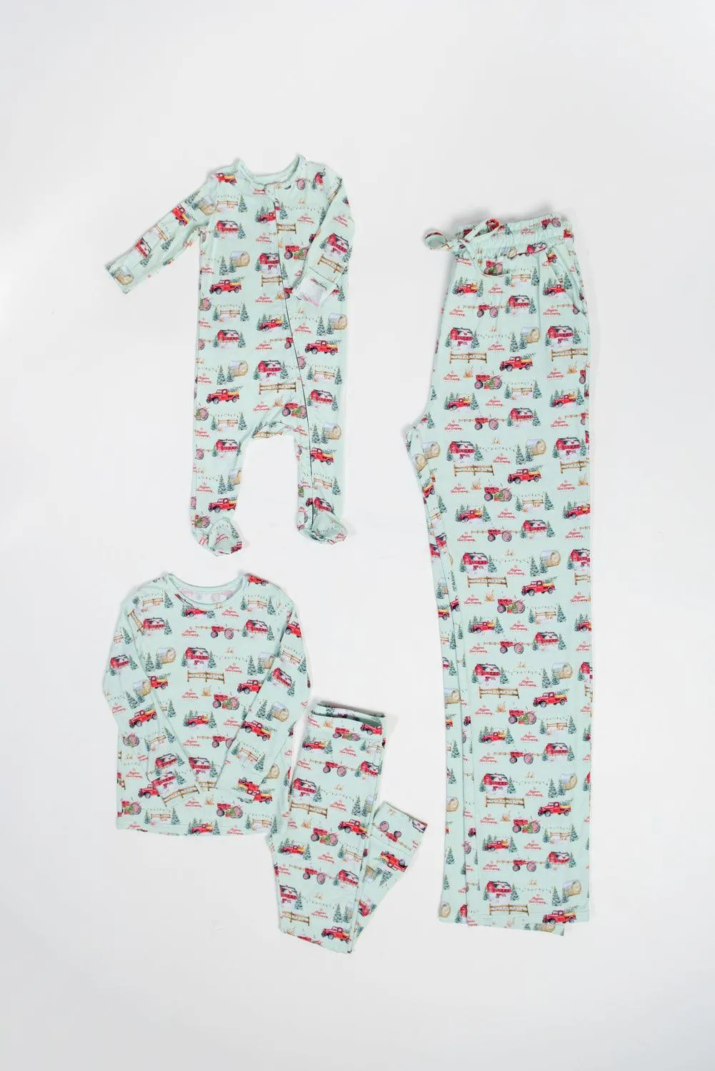 Christmas on the Farm Toddler/Youth Bamboo Pajamas