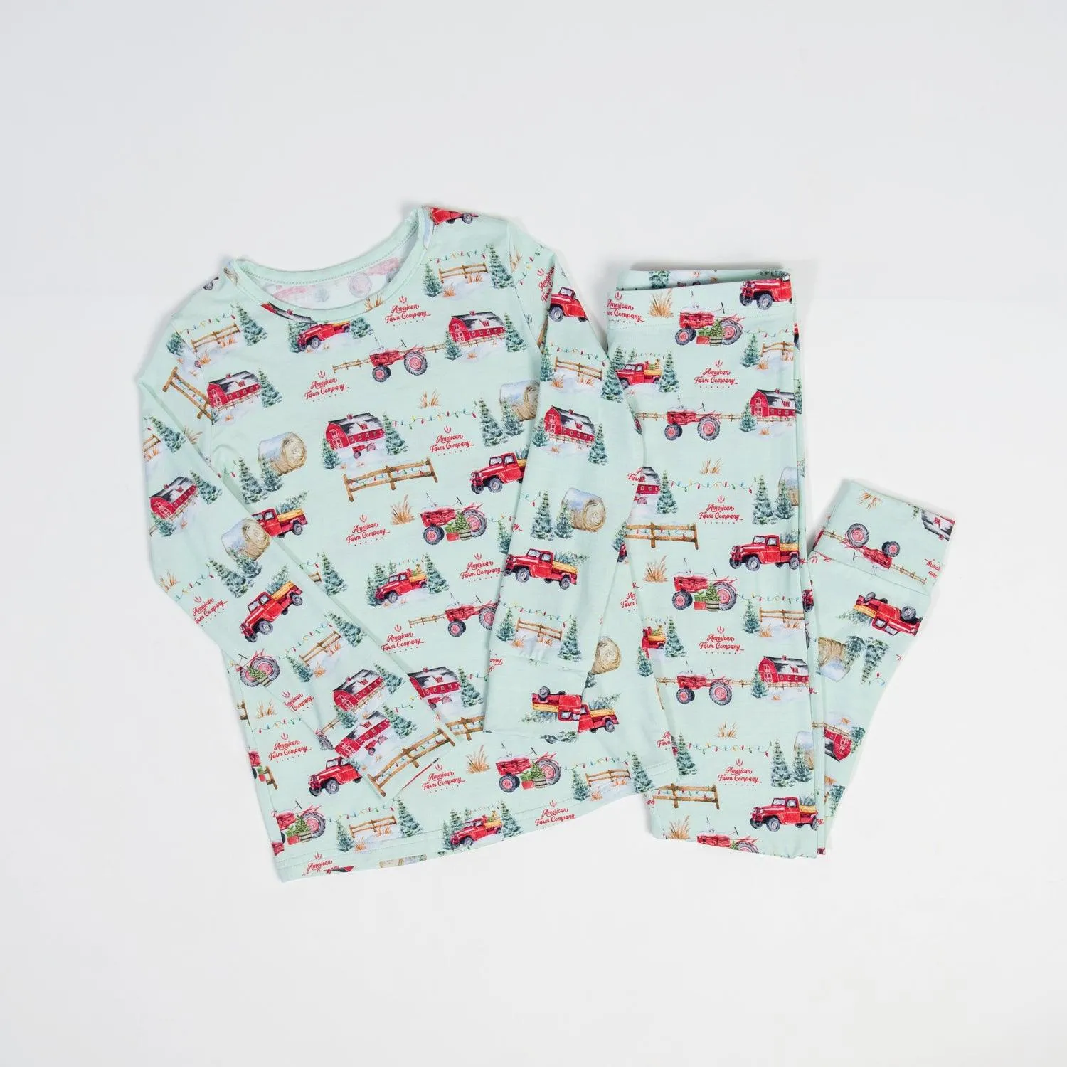 Christmas on the Farm Toddler/Youth Bamboo Pajamas