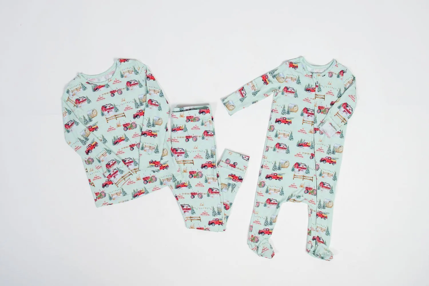 Christmas on the Farm Toddler/Youth Bamboo Pajamas