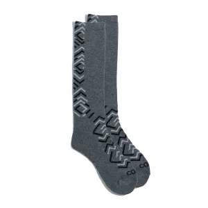 Coal Lightweight Snow Sock Grey Linework 2025