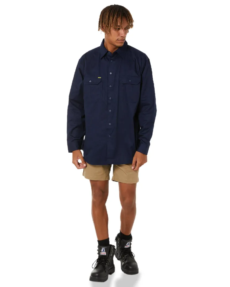 Cool Lightweight Drill Shirt LS - Navy