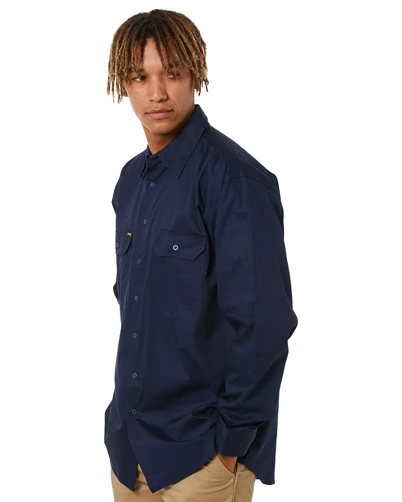 Cool Lightweight Drill Shirt LS - Navy