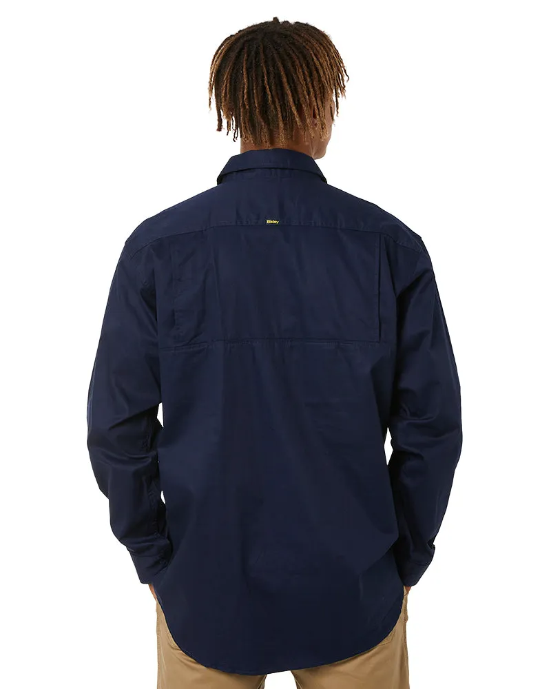 Cool Lightweight Drill Shirt LS - Navy