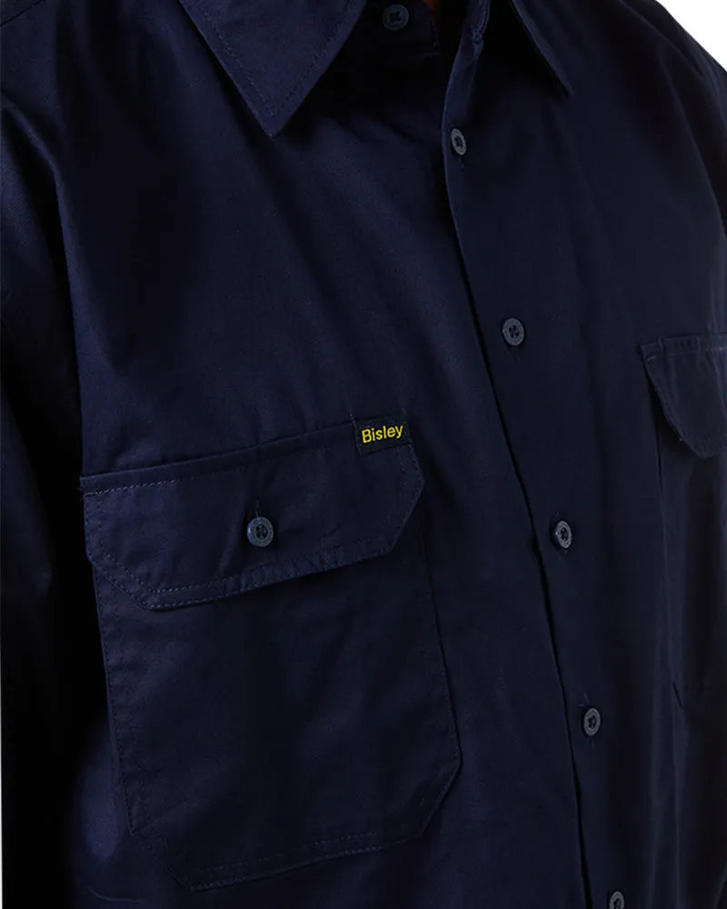 Cool Lightweight Drill Shirt LS - Navy