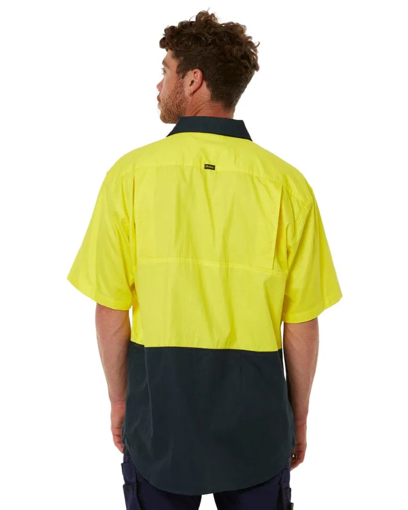 Cool Lightweight Drill Shirt SS - Yellow/Bottle