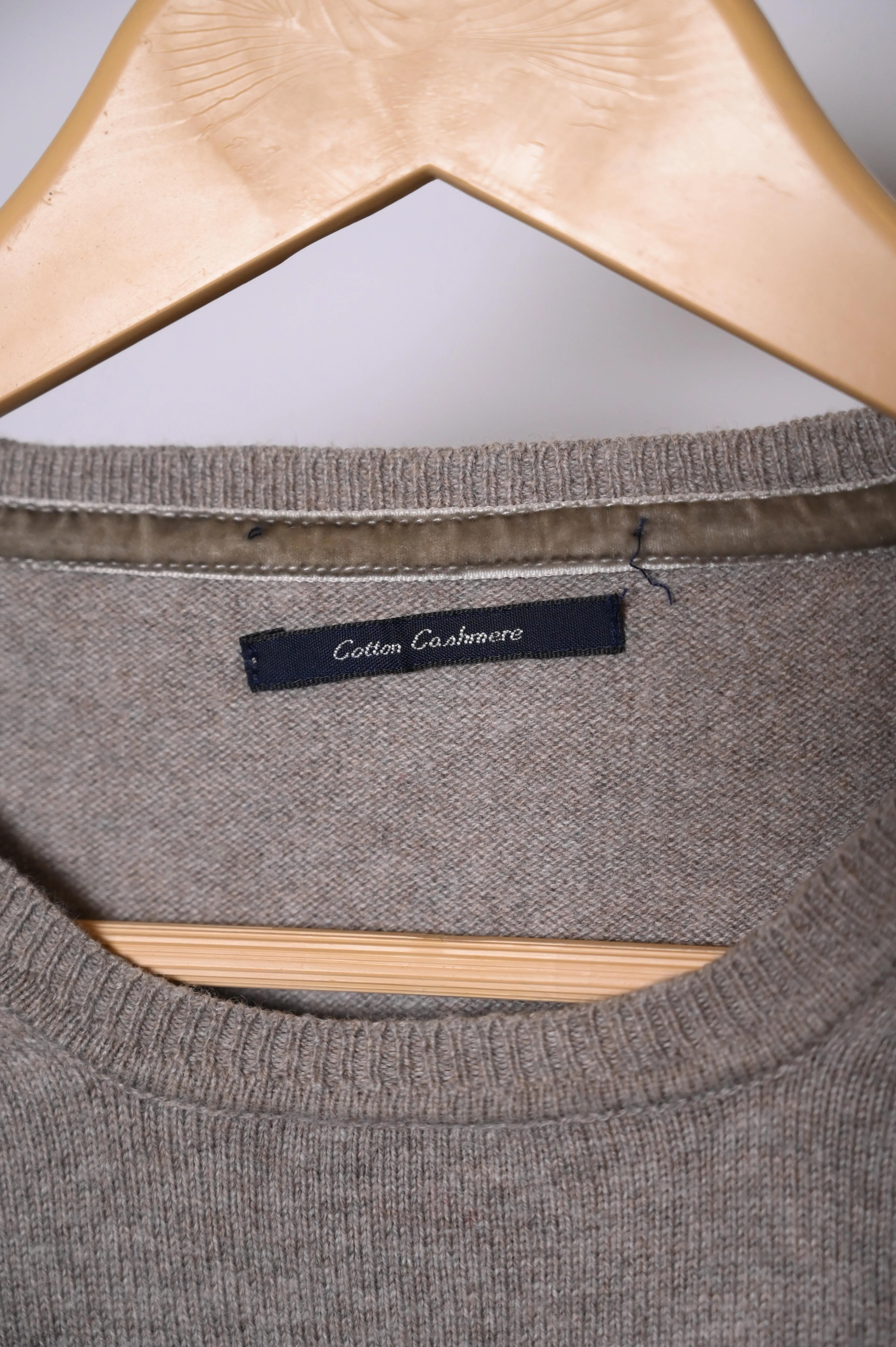 Cotton Cashmere (Cortefiel) Grey Sweatshirt - Large