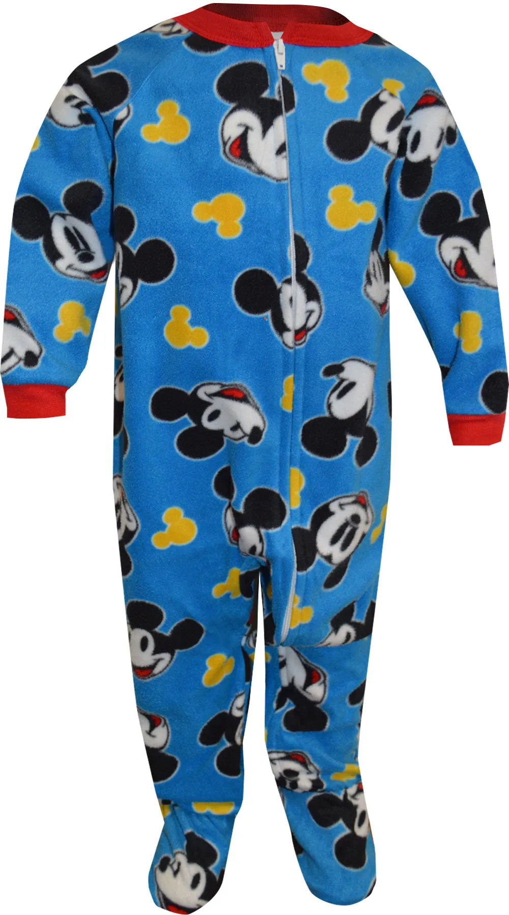 Disney Mickey Mouse Fleece Footie Infant Blanket Sleeper Pajamas