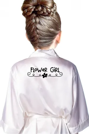 Doodle Style - Kids Flower Girl Robe