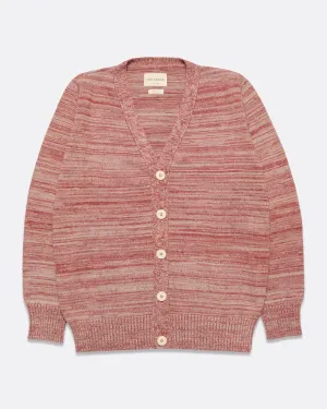 FAR AFIELD Buckley Cardigan - Twisted Yarn Red/Sand