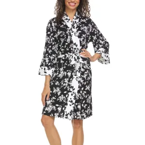 Flora Nikrooz Floral Print Super Soft Lightweight Comfortable Fit Robe