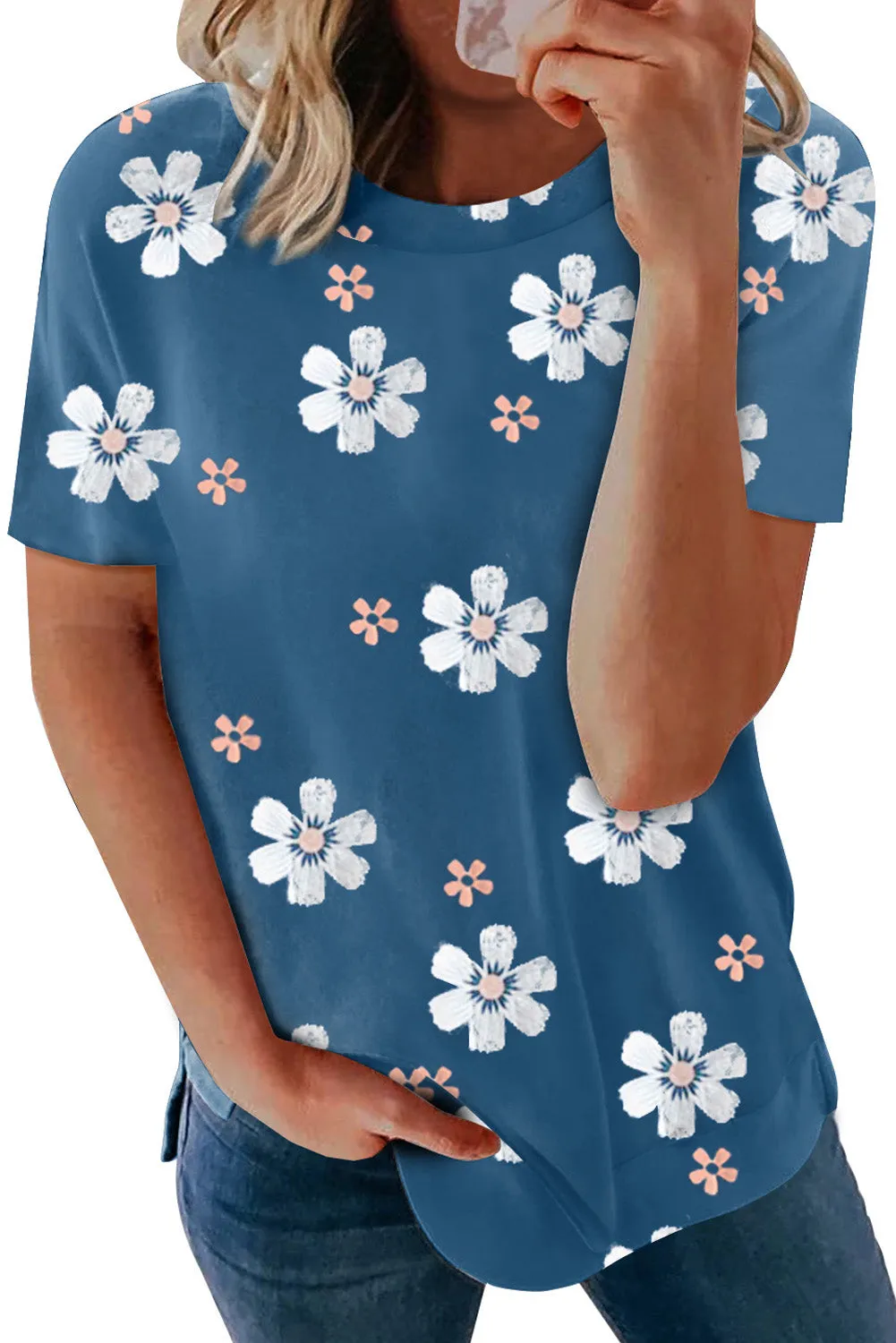 Floral Pattern T-Shirt