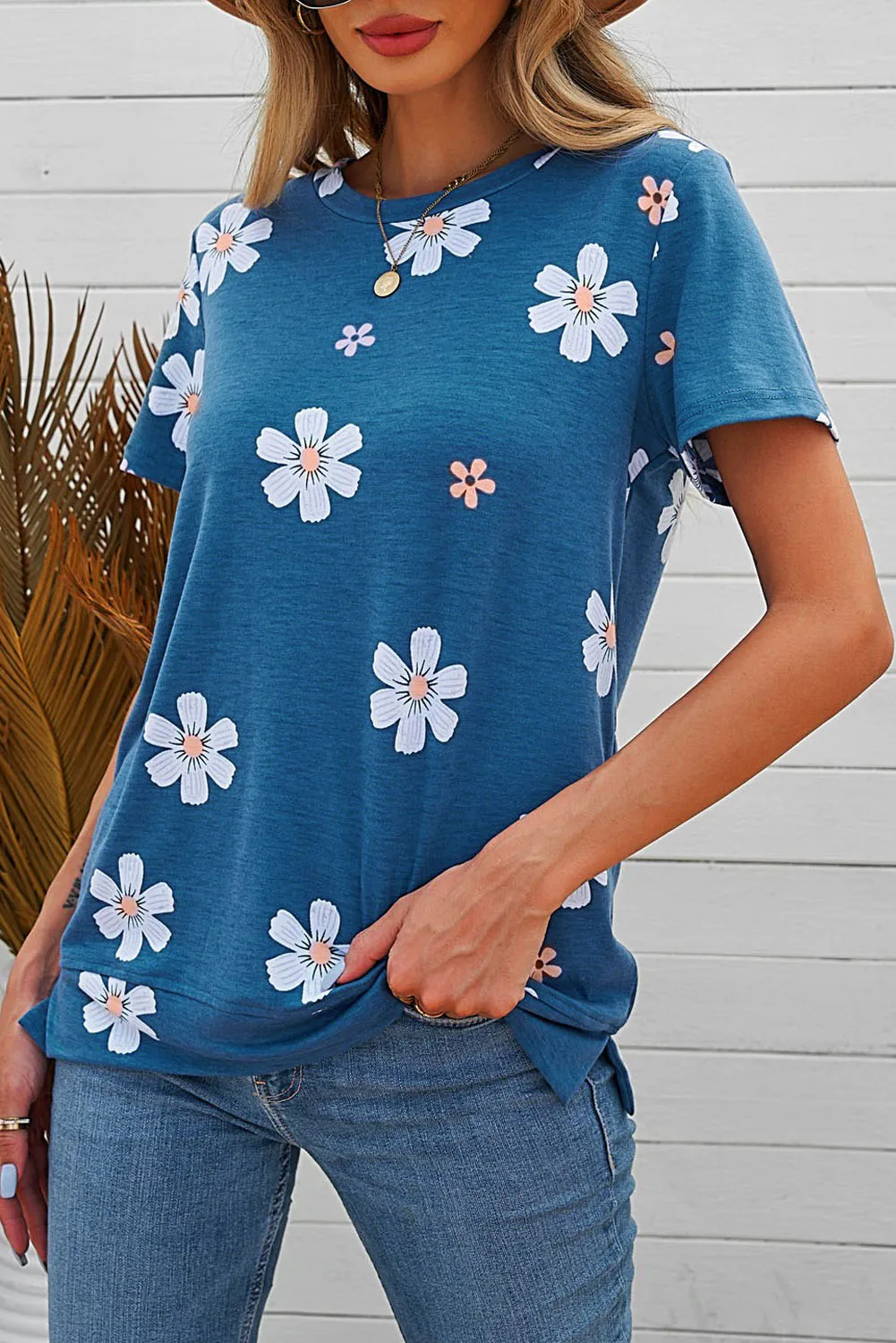 Floral Pattern T-Shirt