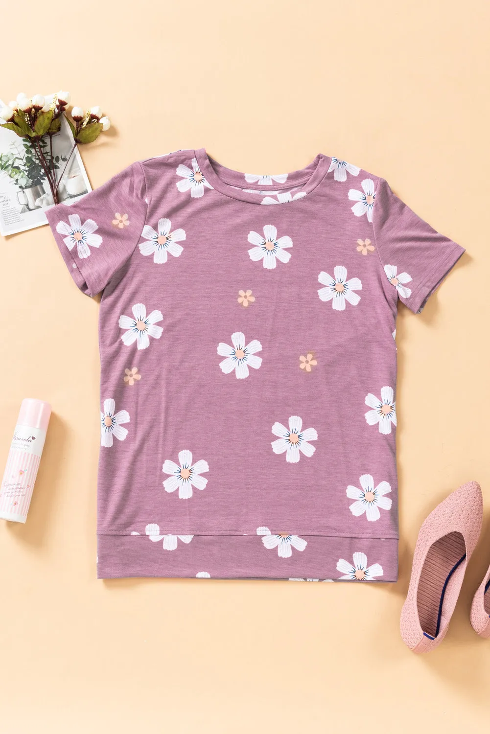 Floral Pattern T-Shirt