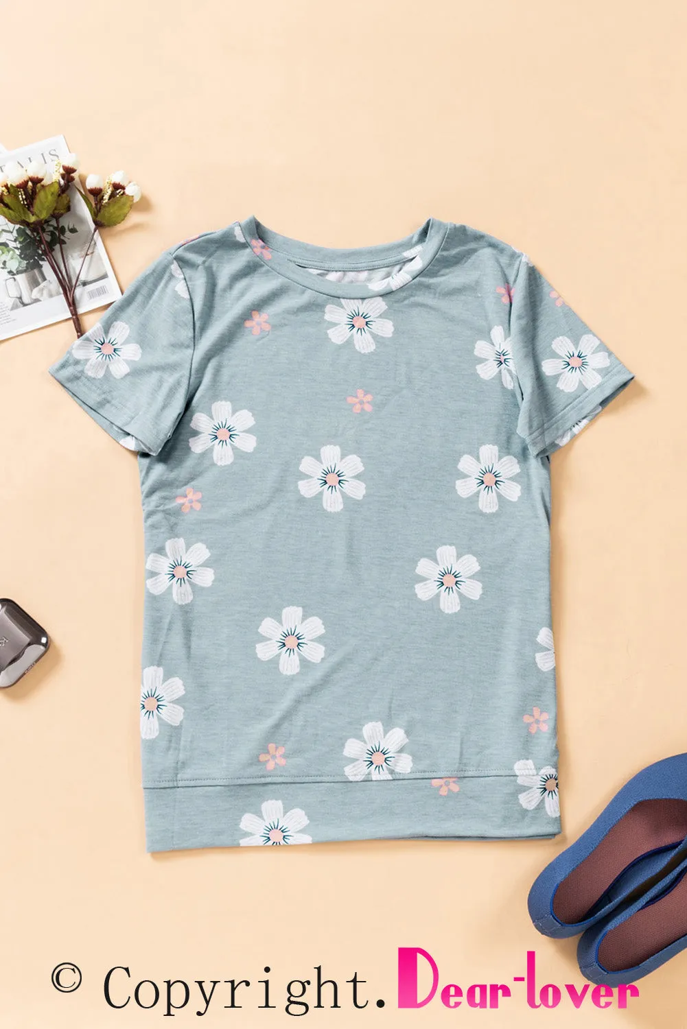 Floral Pattern T-Shirt