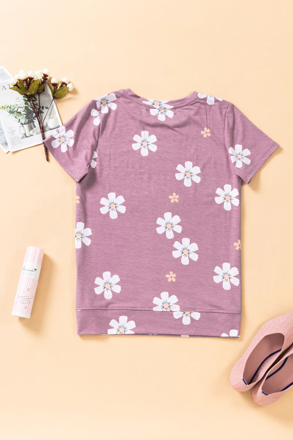 Floral Pattern T-Shirt