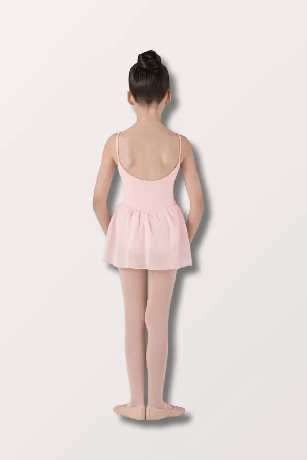 Girls Skirted Camisole Leotard - Light Pink