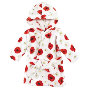 Hudson Baby Plush Animal Face Bathrobe, Poppy