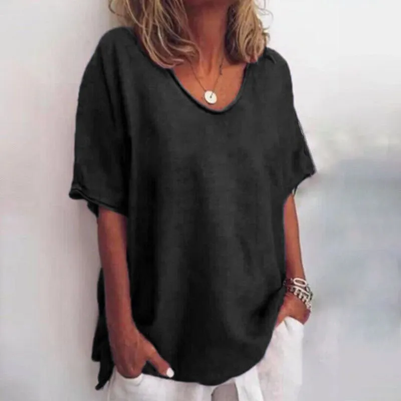 Ivyshape | Comfortable Loose Blouse With Tummy Coverage