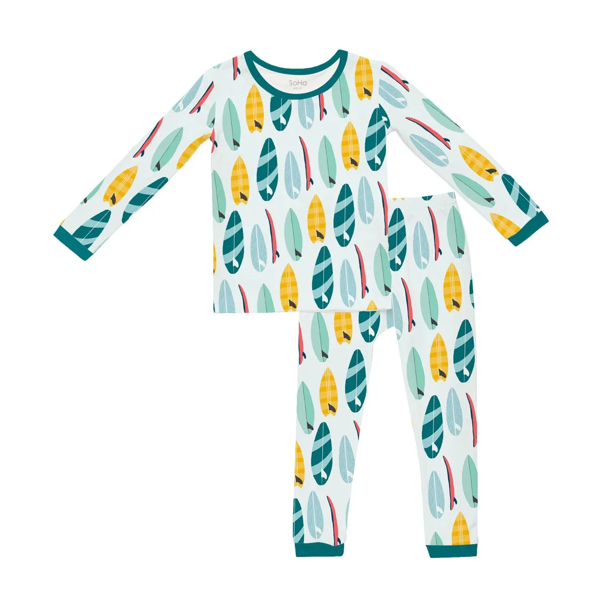 Kids Pajama Set, Surfboard