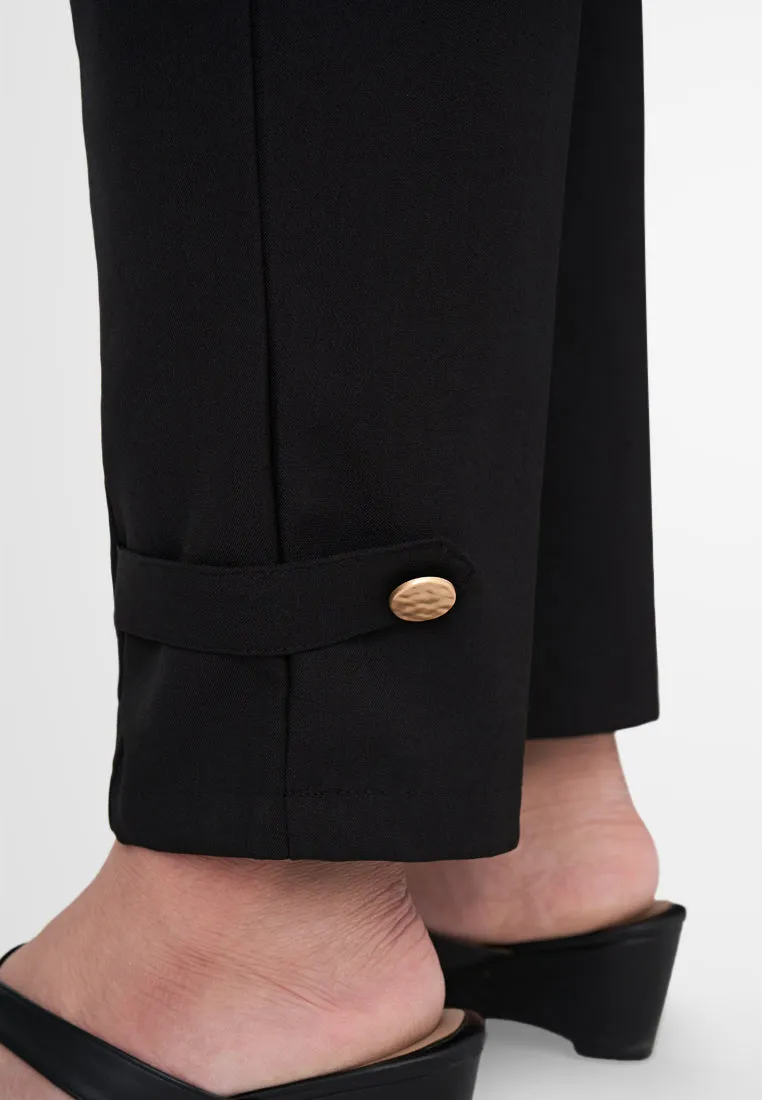 Luna Ankle Detail Smart Tapered Pants