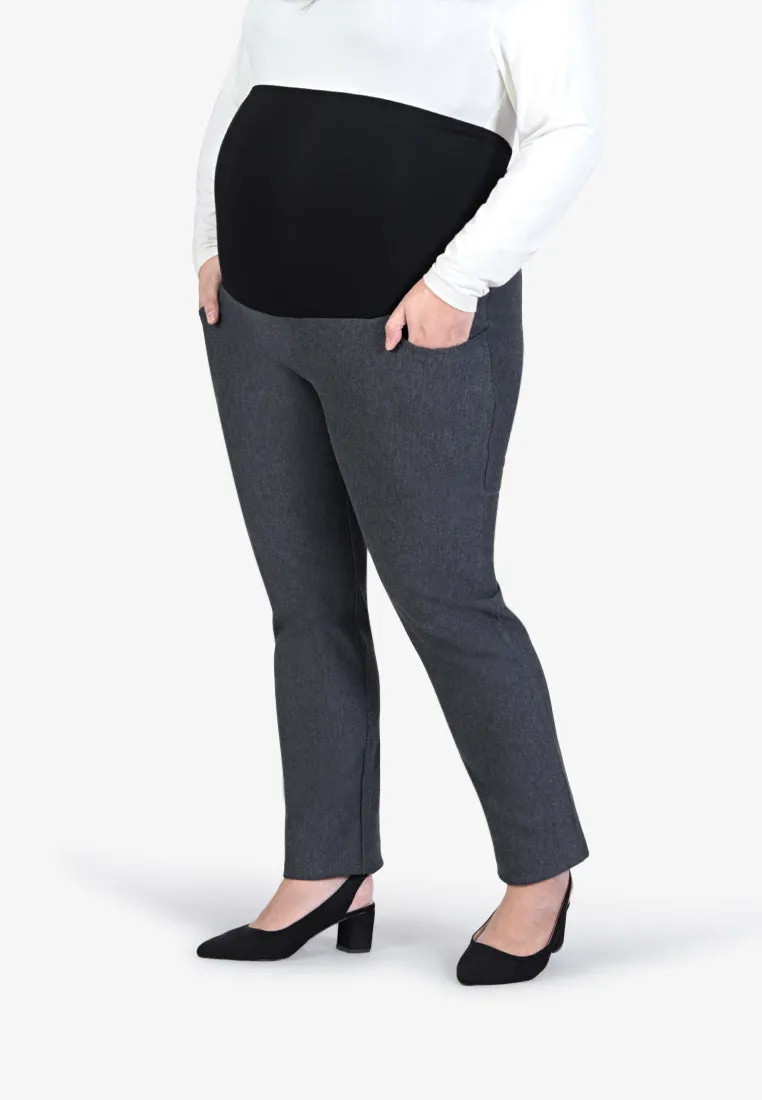 Maminka Maternity Formal Work Pants - Grey