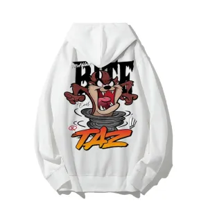 Mens Cute Cartoon Taz Graphic Hoodies