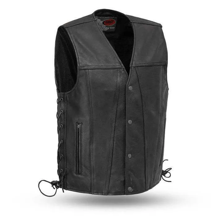 Men's Gambler Leather Vest