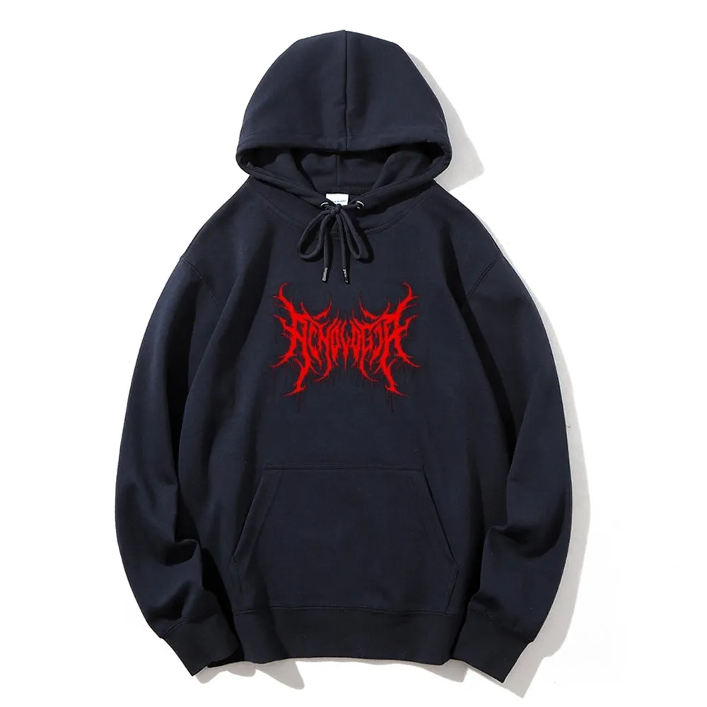 Mens Red Graphic Hoodies