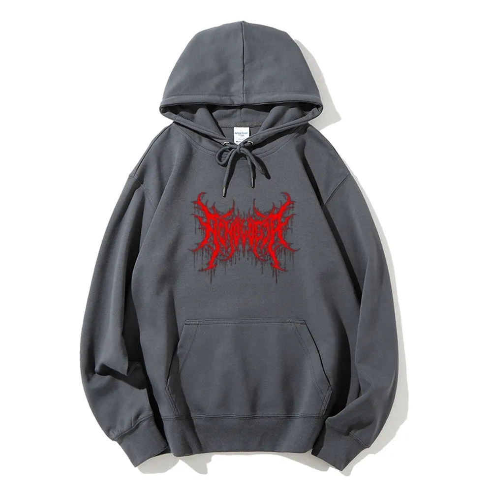 Mens Red Graphic Hoodies