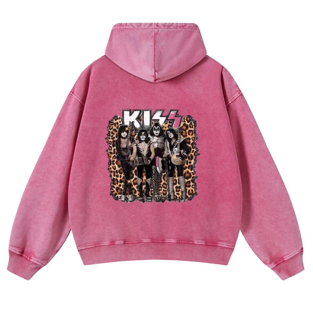 Men's Rock Kiss Band Pullover Hoodies