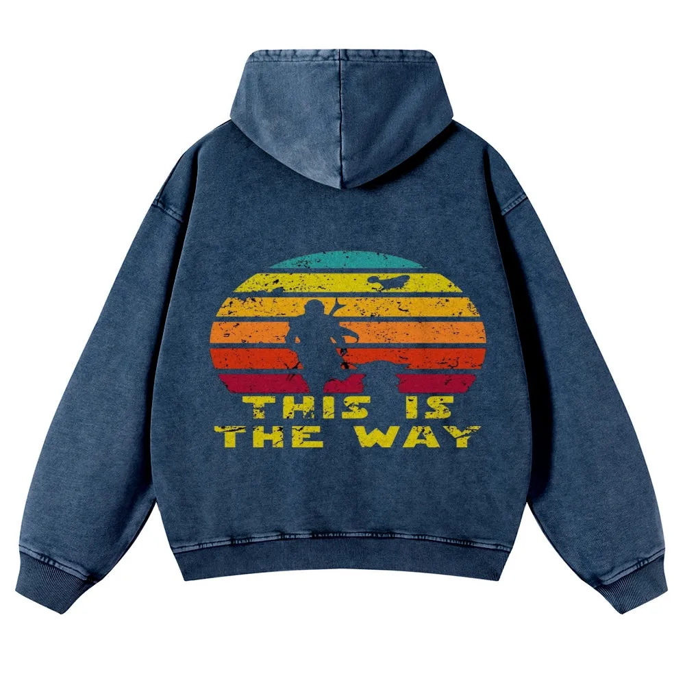 Mens Vintage This is The Way Hoodies