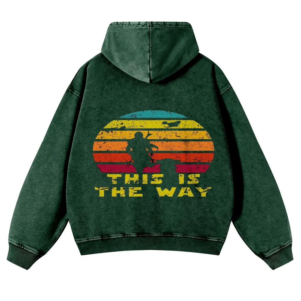 Mens Vintage This is The Way Hoodies