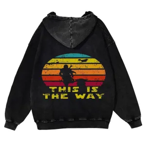 Mens Vintage This is The Way Hoodies