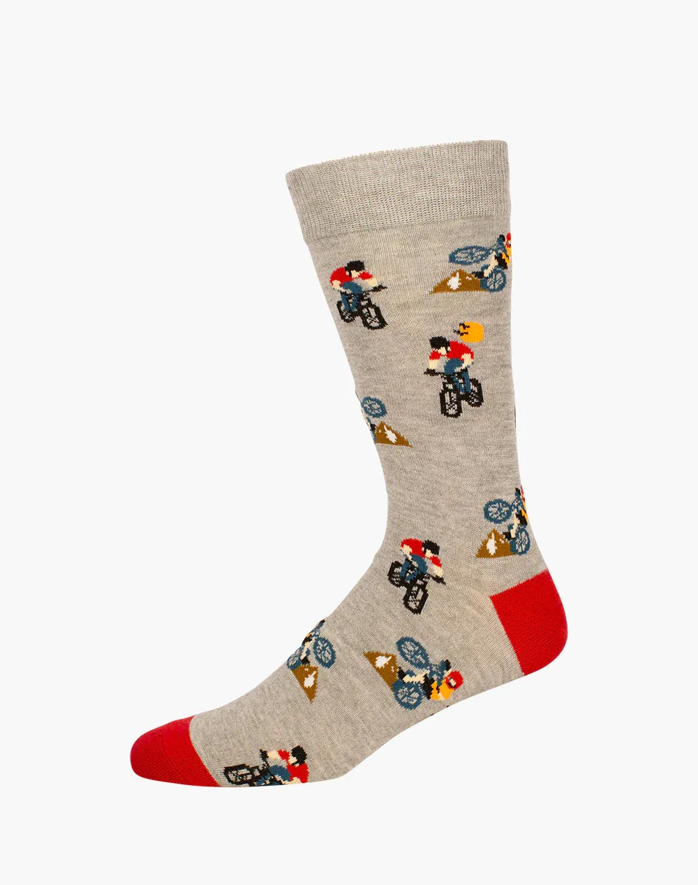 Mountain Bike Men's Bamboo Crew Socks