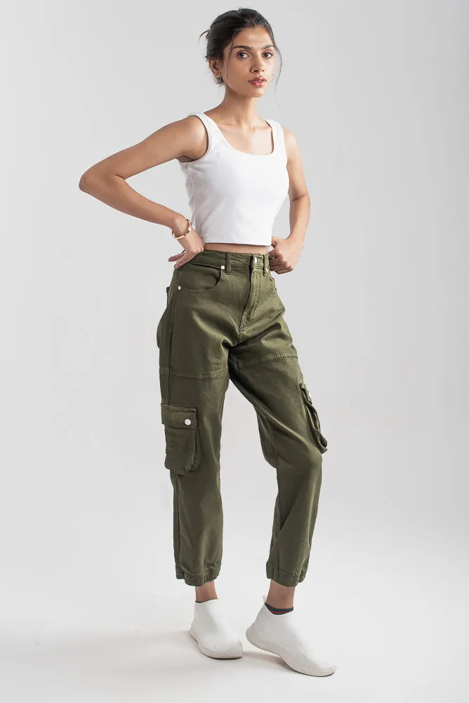 Olive Green Cargo Pants