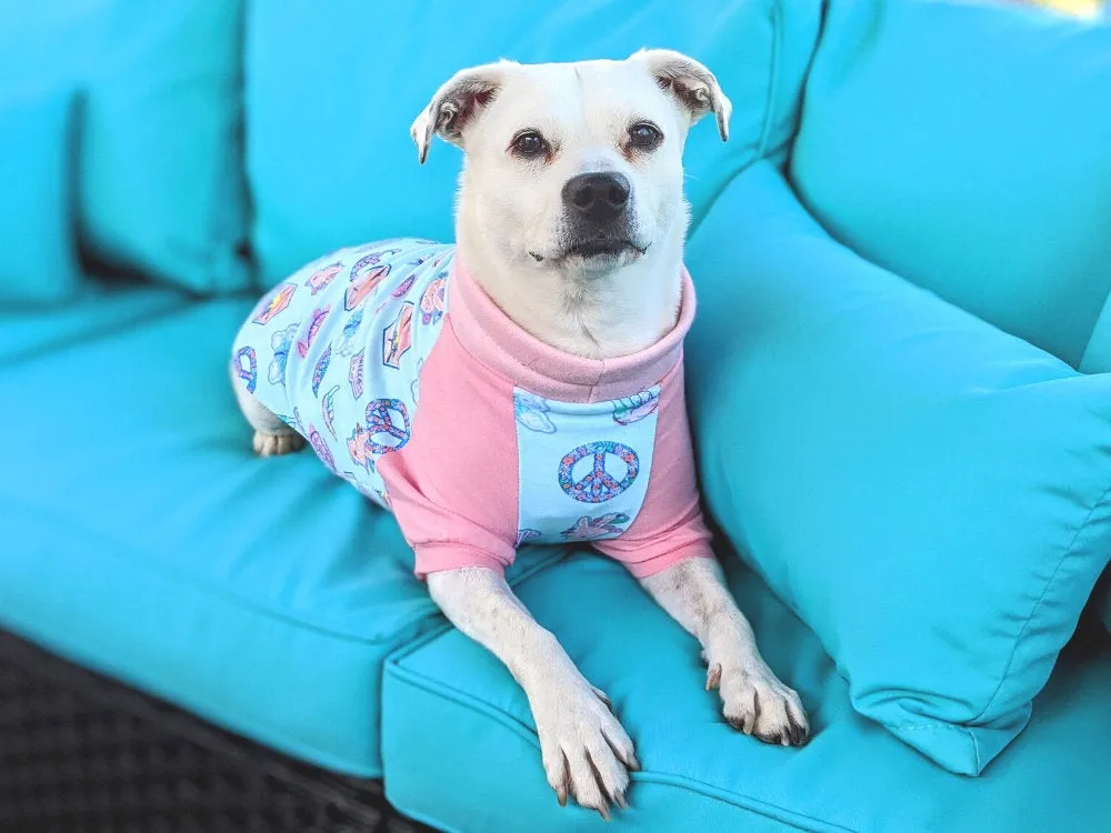 Peace & Sunset Dog Pajamas