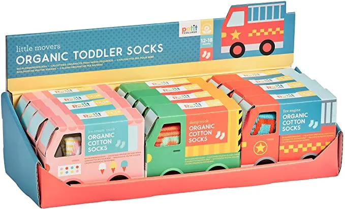 Petit Collage Organic Toddler Little Movers Socks