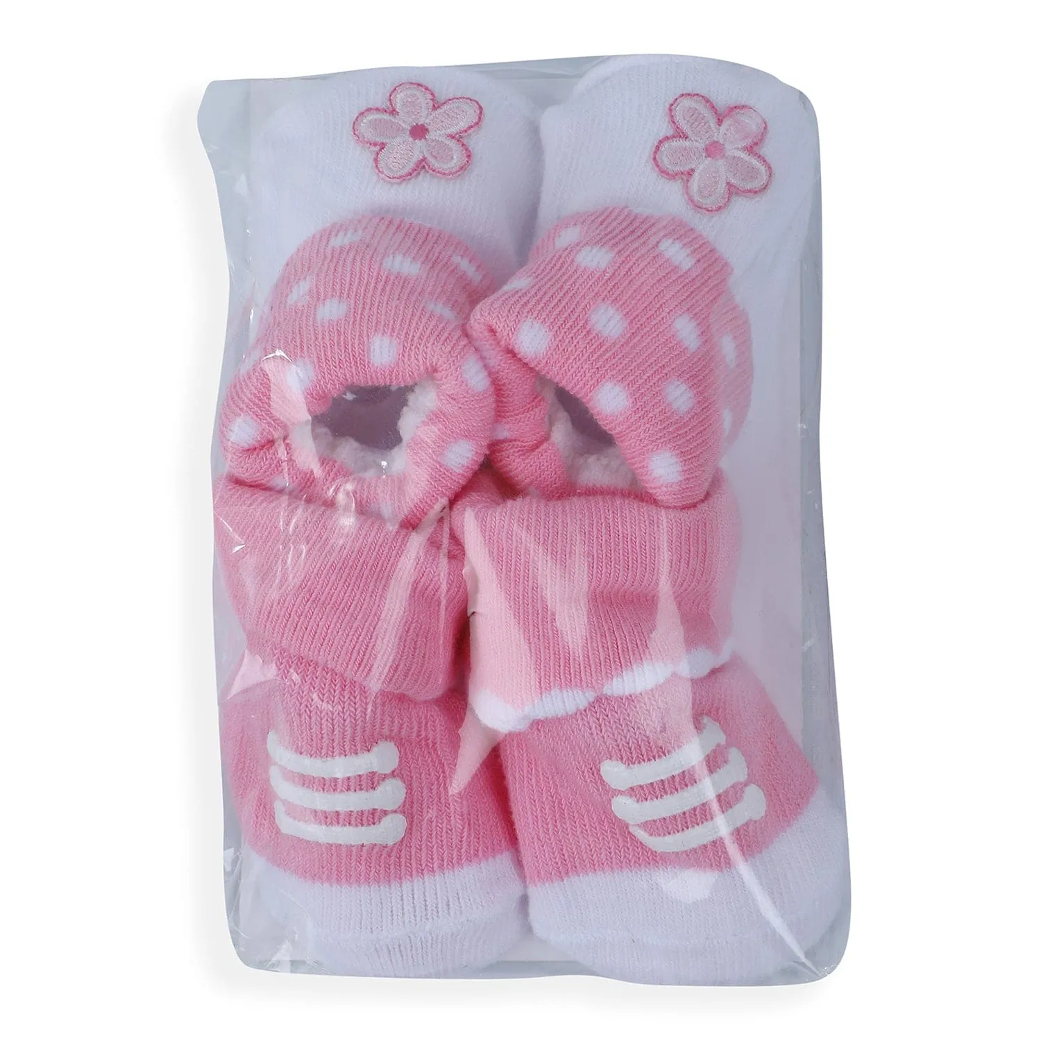 Polka Dot Pink 2 Pk Socks